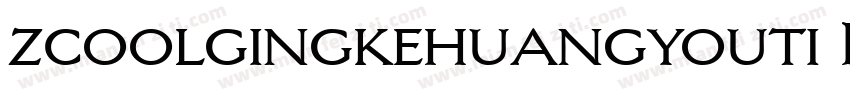 zcoolgingkehuangyouti Reqular字体转换